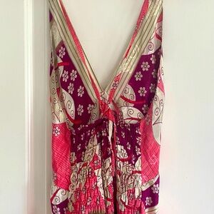 Silk maxi dress